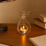 Angel Glass Candle Holder Set (2 Pieces)
