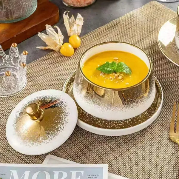 طقم شوربة ذهبي إمبراطوري